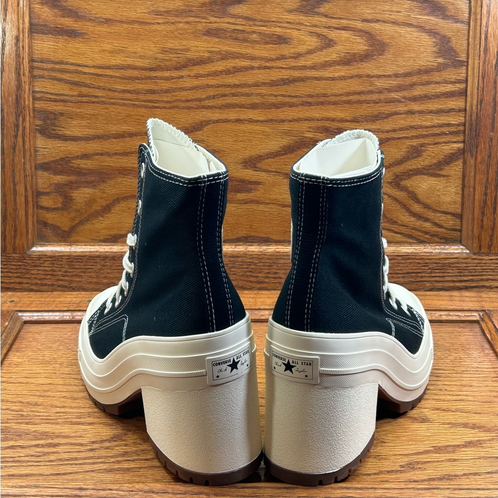 Converse Chuck 70 De Luxe Heel Hi Black Egret Heels - Picture 6 of 7